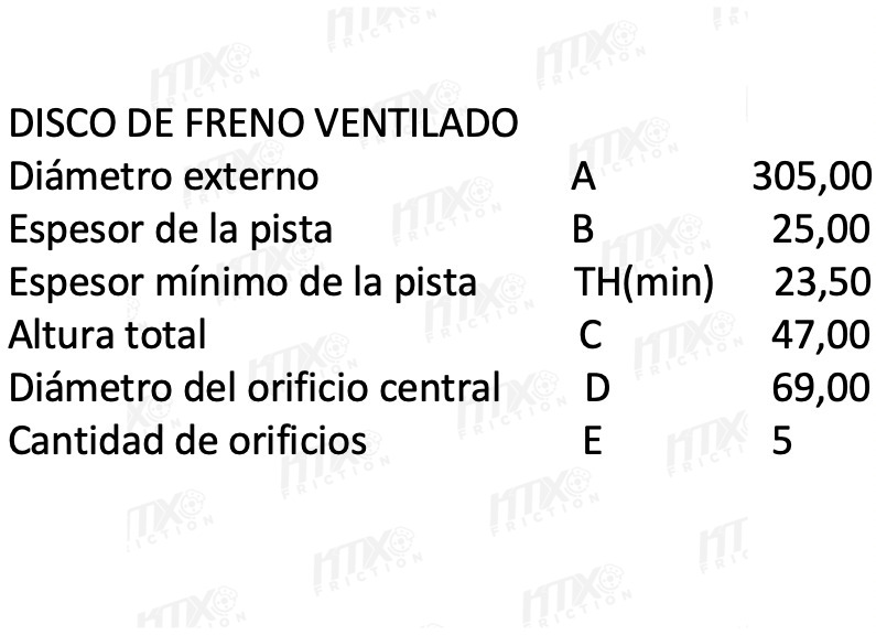 Disco Freno Hyundai - Kia Tucson (15-21) Sportage