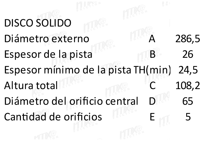Disco Freno Ford Ranger (98--) - Explorer 4X2 (95-
