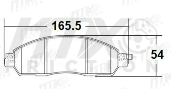 Pastilla Freno Del Nissan Np300/ Frontier 2016--/ Dmax Rt-50/ Renault Alaskan