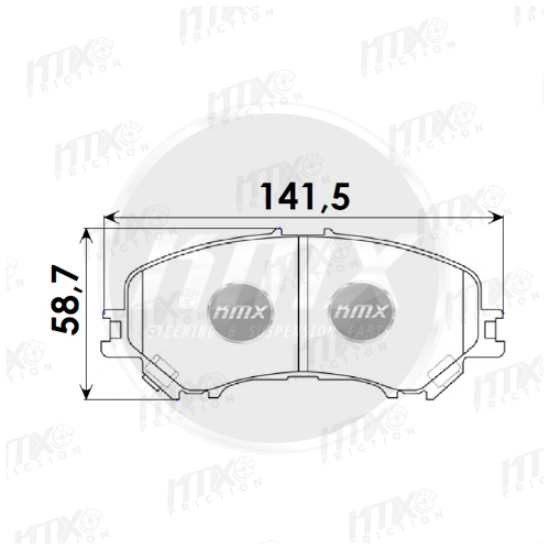 (Cp2) Pastilla Freno Del Nissan Qashqai (14-18) - Xtrail (13-16)